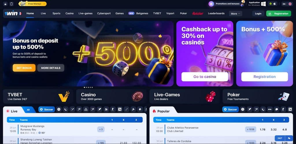 1 win Casino: una victoria en el sitio de casino en línea y una victoria lucrativa