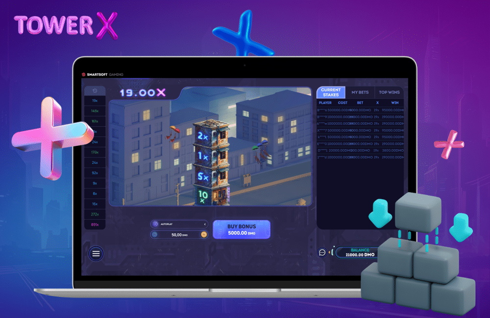 Tower X port from Smartsoft Video gaming Gameplay