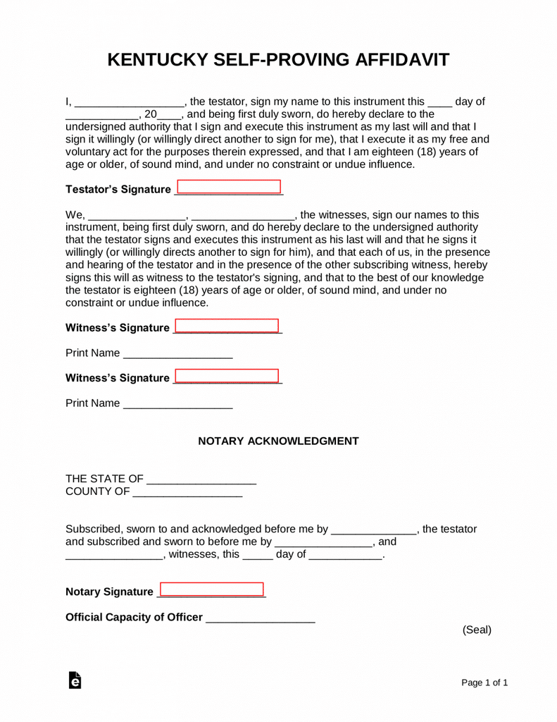 What is a self-proving sworn statement for a will, and do you need one? What is a self-proving sworn statement for a will, and do you need one?